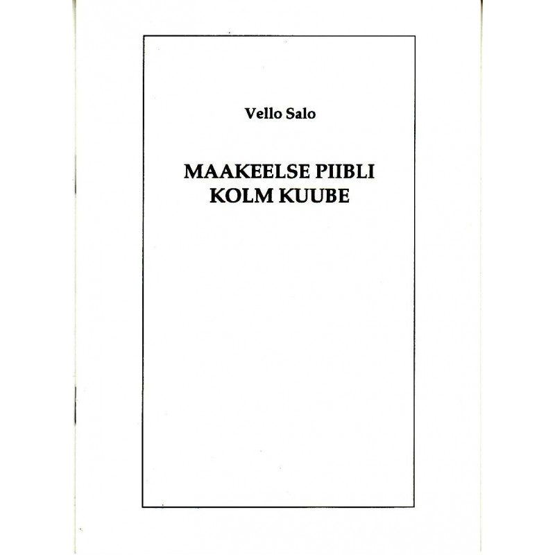 Maakeelse piibli kolm kuube