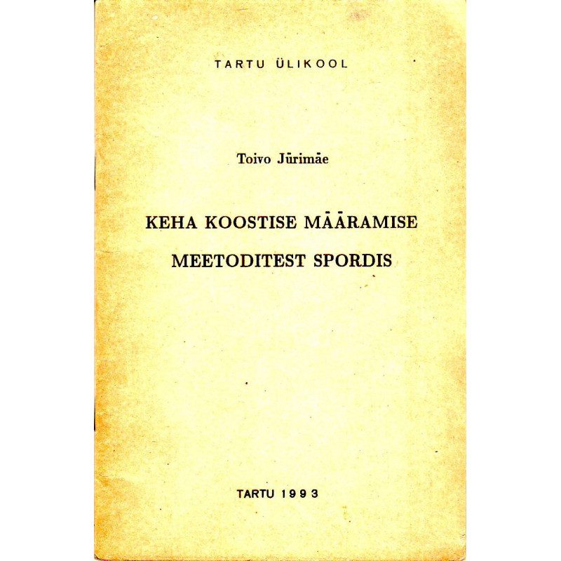 Keha koostise määramise meetoditest spordis