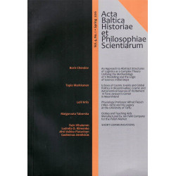 Acta Baltica historiae et philosophiae scientiarum. Vol. 4, no. 1.