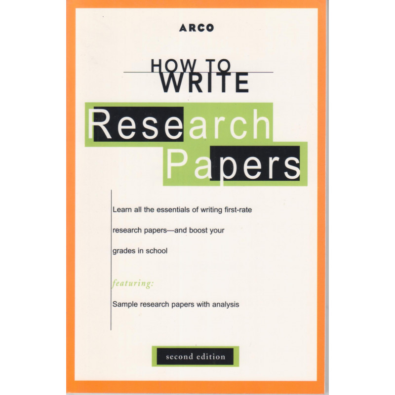 How to Write Research Papers : 2 edition