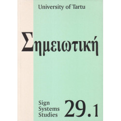 Sign systems studies. Vol. 29.1