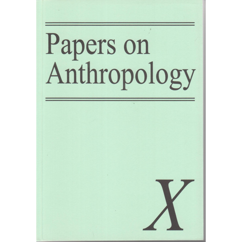 Papers on anthropology VII