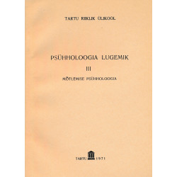 Psühholoogia lugemik. 3. osa, Mõtlemise psühholoogia