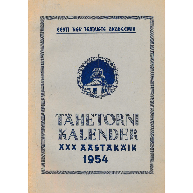 Tartu Tähetorni kalender 1954. aastaks