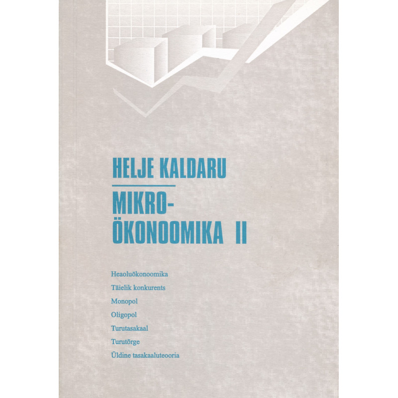 Mikroökonoomika. 2, Turuteooria, tasakaaluteooria ja heaoluteooria Mikroökonoomika. 2, Turuteooria, tasakaaluteooria ja heaoluteooria