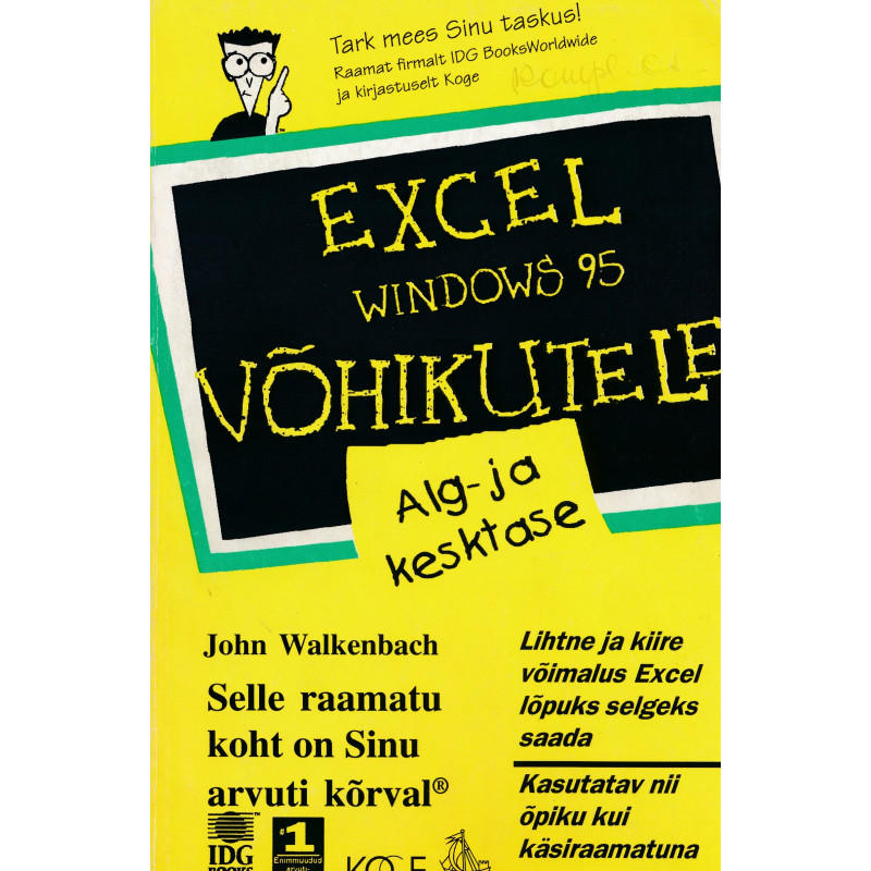 Excel Windows 95 võhikutele : alg- ja kesktase